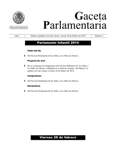 Gaceta Parlamentaria - Cámara de Diputados