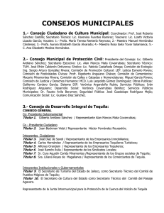 consejos municipales - H. Ayuntamiento de Tequila Jalisco