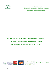 plan andaluz para la prevención de los efectos de las temperaturas