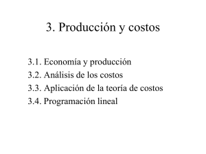 3. Producción y costos