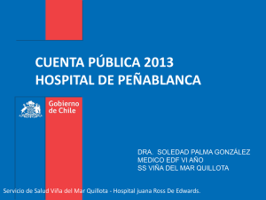 CUENTA PÚBLICA 2013 HOSPITAL DE PEÑABLANCA