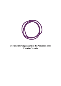 Documento Organizativo de Podemos en Vitoria