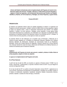 Comisión para la Prevención y Reducción de la Violencia - PoA-ISS