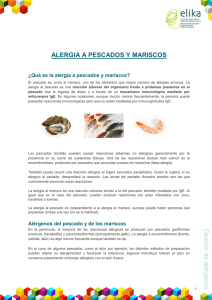 Alergia a pescados y mariscos