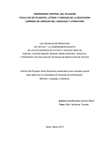 universidad central del ecuador facultad de filosofía, letras y