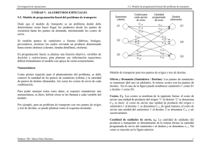 UNIDAD V. ALGORITMOS ESPECIALES 5.2. Modelo de