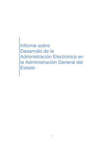 Informe sobre Desarrollo de la Administración Electrónica en la