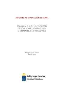 informe de evaluación externa programa clil de la consejería de