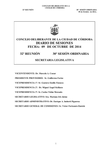 diario de sesiones - Concejo Deliberante