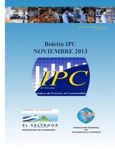 Boletín IPC NOVIEMBRE 2013 - Dirección General de Estadística y