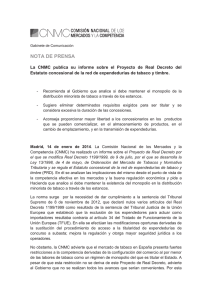 nota de prensa - Gremi d`estanquers de Girona