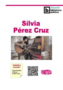 Sílvia Pérez Cruz - Bibliotecas Públicas