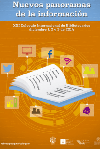 XX CIB-2014 Nuevos panoramas de la información.