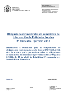 Obligaciones trimestrales de suministro de