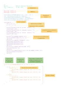 Estructura de programa en el lenguaje de programación C