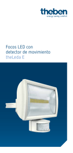 Focos LED con detector de movimiento theLeda E