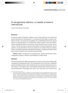 El resurgimiento islámico: un desafío al sistema internacional