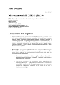 Microeconomía II (20838) (21129)