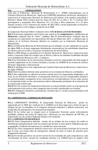 Federación Mexicana de Motociclismo A.C. Reglamento de