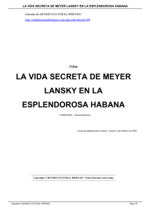 la vida secreta de meyer lansky en la esplendorosa habana