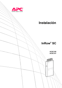 Instalación InRow® SC