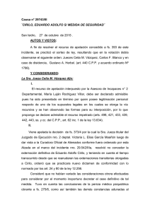 Causa n° 29743/III ¨CIRILO, EDUARDO ADOLFO S/ MEDIDA DE