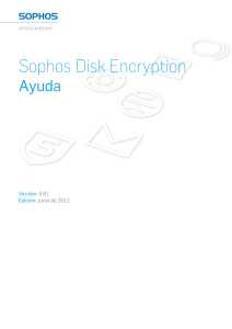 Ayuda de Sophos Disk Encryption