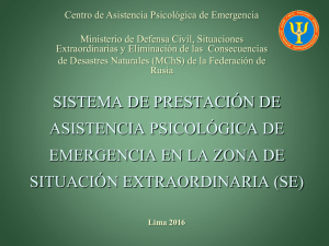 Sistema de Prestación de Asistencia Psicológica de Emergencia.