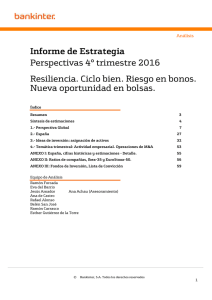 Informe de Estrategia Perspectivas 4º trimestre 2016 Resiliencia