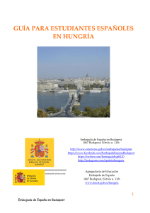 guía para estudiantes españoles en hungría