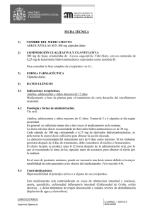 FICHA TÉCNICA 1) NOMBRE DEL MEDICAMENTO