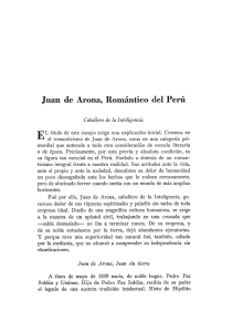 Juan de Arona, Romintico del Peru