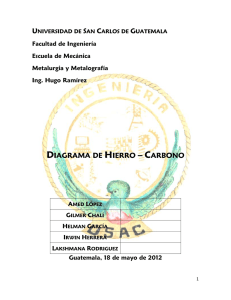 DIAGRAMA DE HIERRO – CARBONO