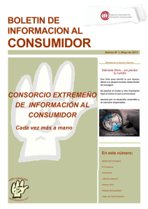 Boletín de Consumo - Gobierno de Extremadura