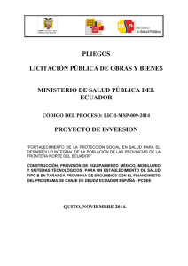Documentacion Licitación Centro de Salud de Tarapoa (pdf 4.076 MB)