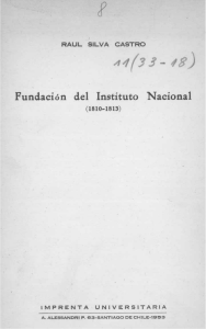 Fundación del Instituto Nacional