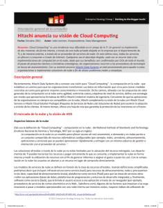 Hitachi anuncia su visión de Cloud Computing