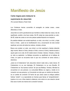 Manifiesto de Jesús