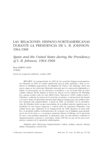 Las relaciones hispano-norteamericanas durante la presidencia de
