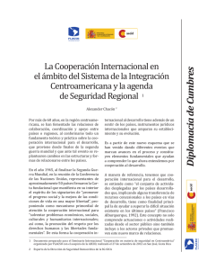 La Cooperación Internacional en el ámbito del Sistema de la