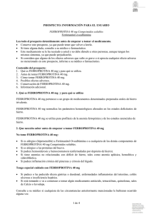 Prospecto - Agencia Española de Medicamentos y Productos