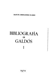 Bibliografía de Galdós. Volumen I