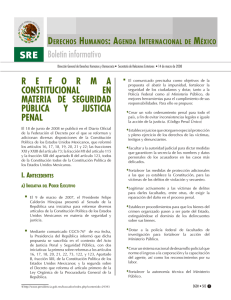 Boletín informativo REFORMA CONSTITUCIONAL EN MATERIA DE