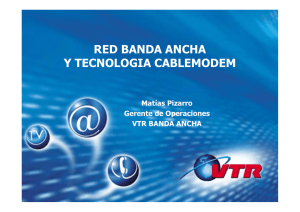 red banda ancha y tecnologia cablemodem
