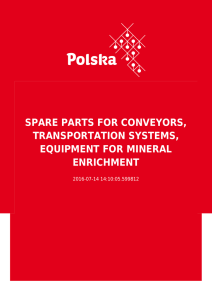 spare parts for conveyors, transportation systems, equipment for