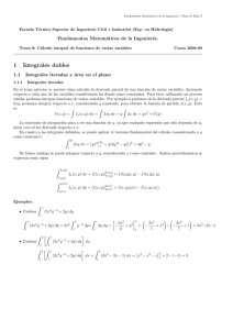 Cálculo integral de funciones de varias variables