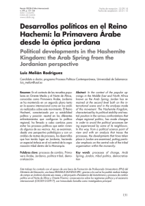 Desarrollos políticos en el Reino Hachemí: la Primavera