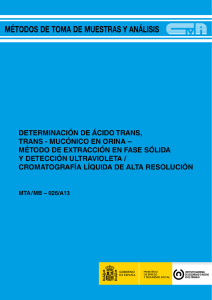 determinación de ácido trans, trans