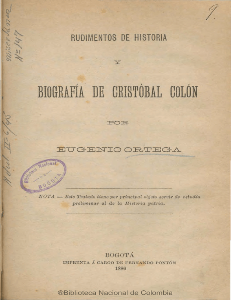 BIOGRAFÍA DE CRISTÓBAL COLÓN