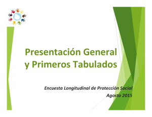 Presentación Encuesta Gral y Primeros Tabulados